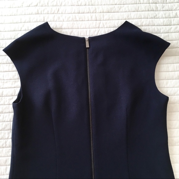 Vince Camuto Navy Sheath Dress Sz 10 - Black bead - Picture 8 of 8